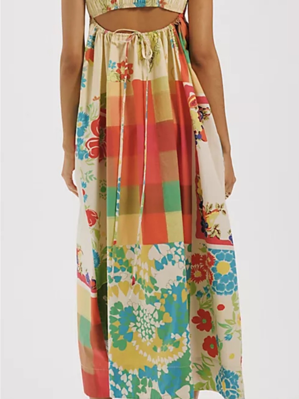Free People Wonderstruck Boho Multicolor Patchwork Maxi Dress - Picture 3 of 8